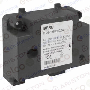 IGNITION TRANSFO. BERU 2X7,5 230V+IONIS. (13023313)