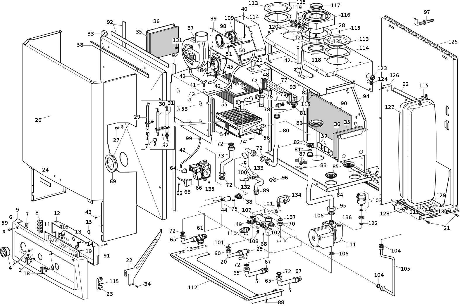 Bezel, control panel (1.017051)