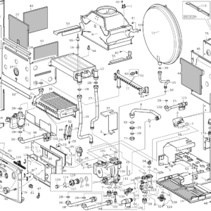 Plastic "Immergas" nameplate (1.016573)